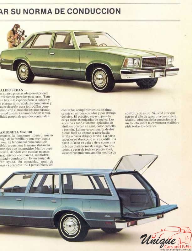 1978 Chevrolet Malibu Chile Brochure Page 15